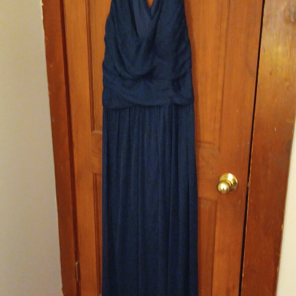WOMEN'S DRESS/NAVY BLUE DAVID BRIDAL  SIZE 22. - Picture 6 of 6